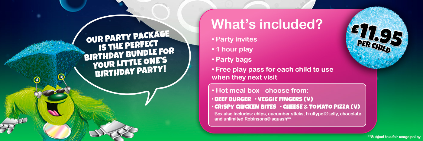 Party Packages at Fuzzy Ed's